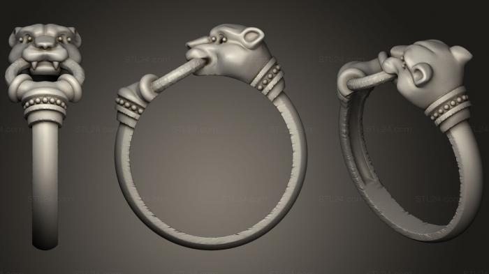 Jewelry rings (Panther ring, JVLRP_0470) 3D models for cnc